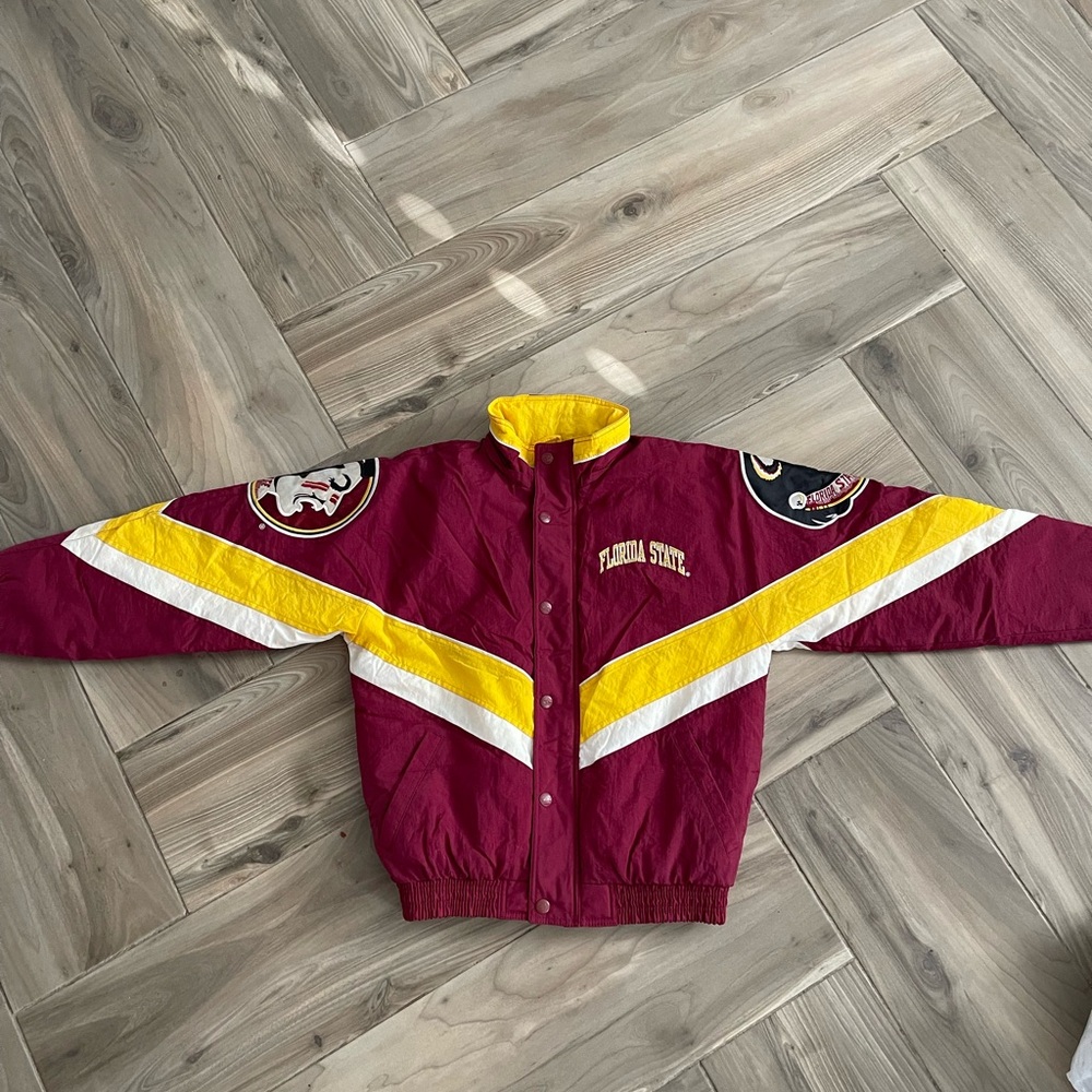 Florida State Seminoles Vintage Jacket - Maroon and Yellow